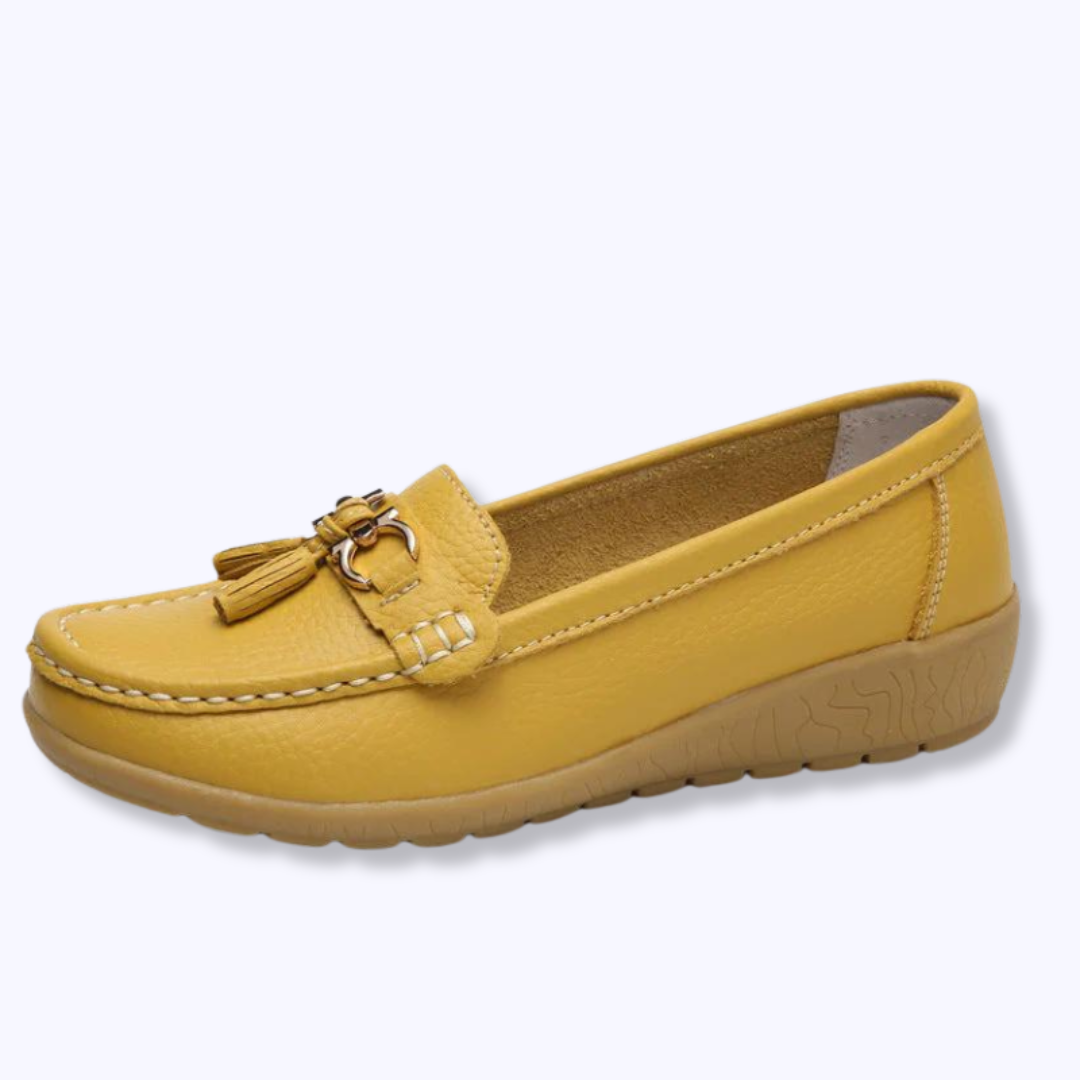 Ines - Mocassins à enfiler confortablement en peluche