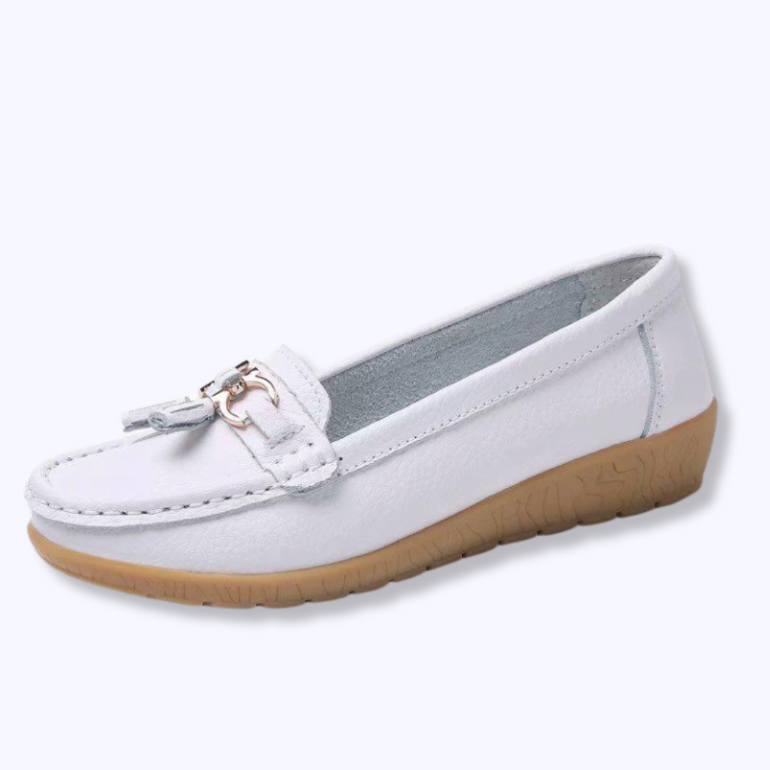 Ines - Mocassins à enfiler confortablement en peluche