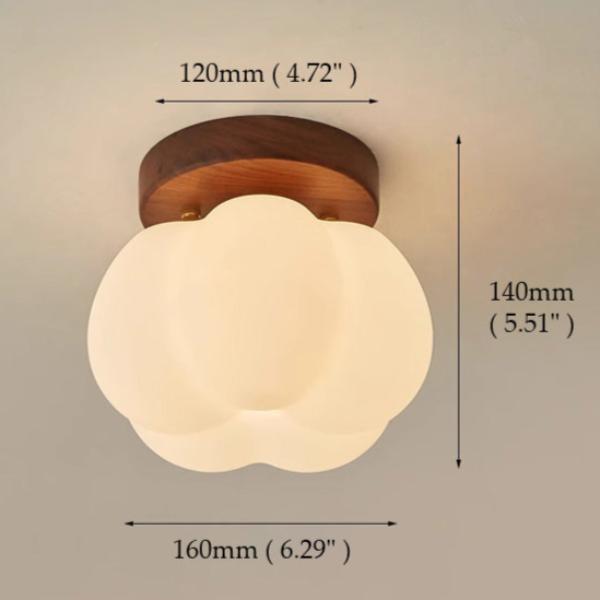 Lampe suspendue chic en forme de citrouille pour une atmosphère plus chaleureuse