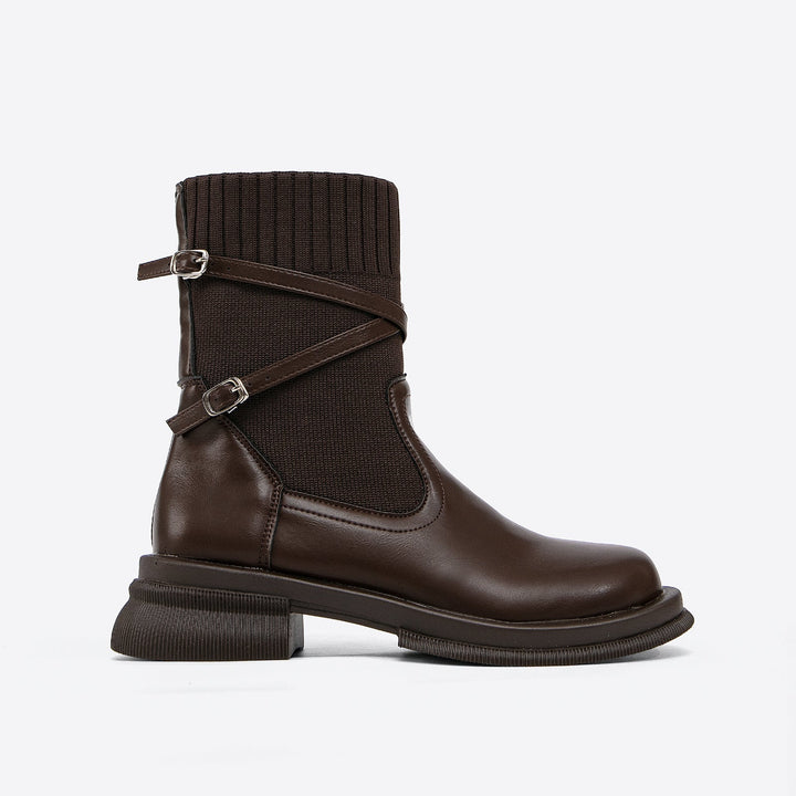 Ciara - Bottines tendance avec lanières élégantes pour femmes