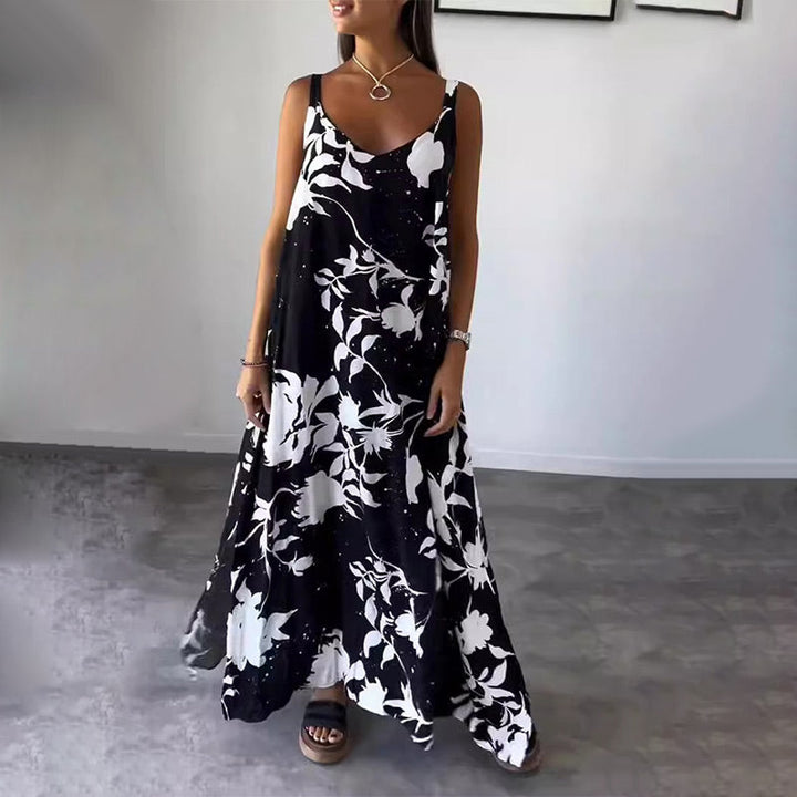 Anita | Robe sans manches aérée pour un look d'été rafraîchissant