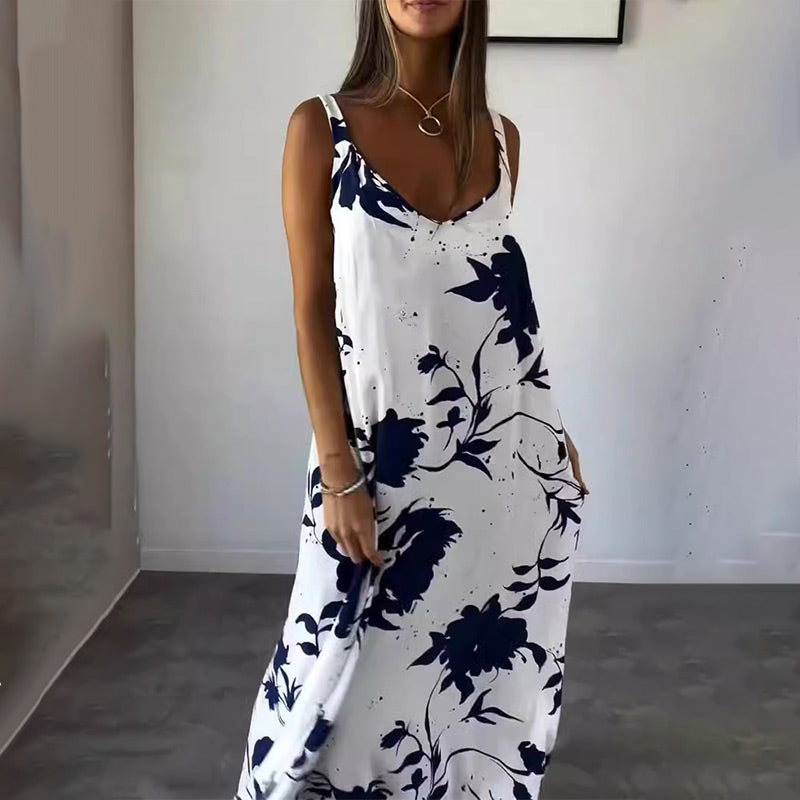 Anita | Robe sans manches aérée pour un look d'été rafraîchissant