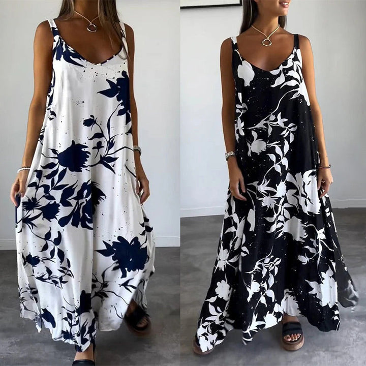 Anita | Robe sans manches aérée pour un look d'été rafraîchissant