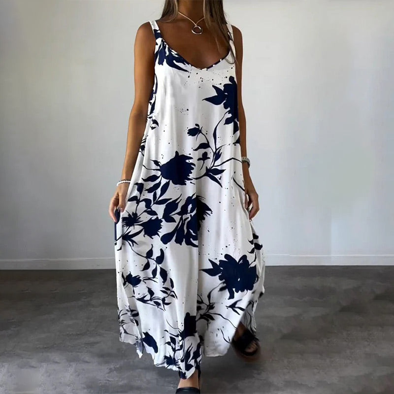 Anita | Robe sans manches aérée pour un look d'été rafraîchissant