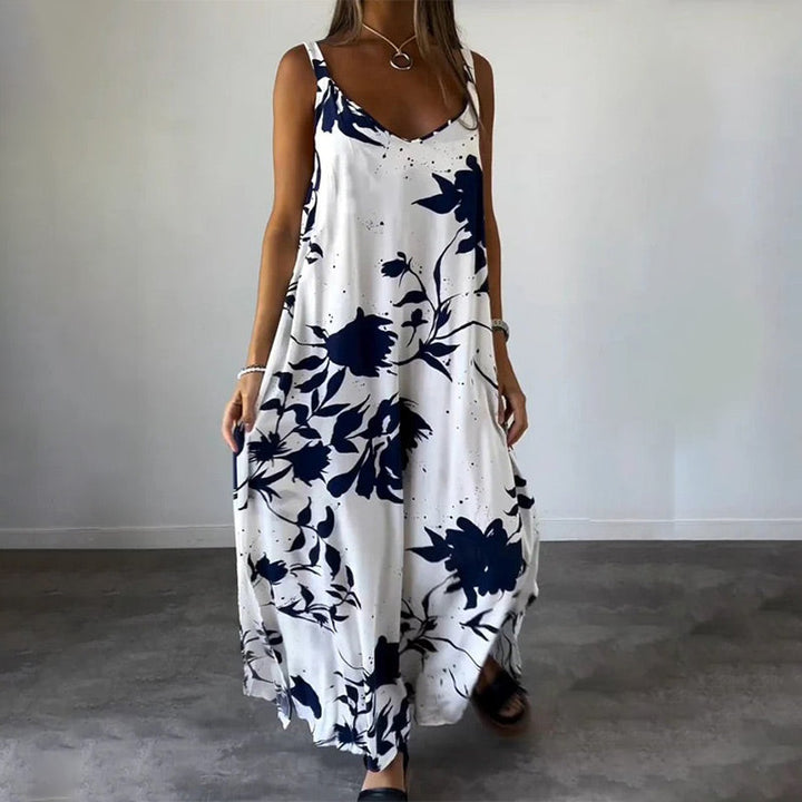 Anita | Robe sans manches aérée pour un look d'été rafraîchissant