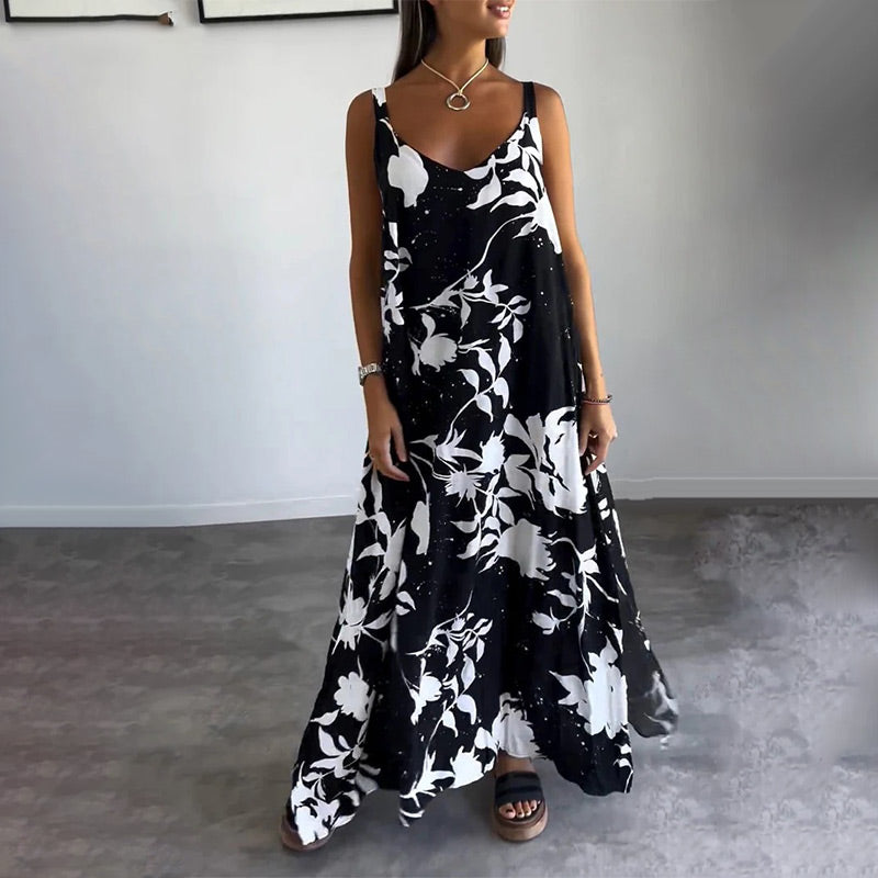 Anita | Robe sans manches aérée pour un look d'été rafraîchissant
