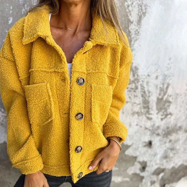Camille™ -  Veste courte en laine avec revers