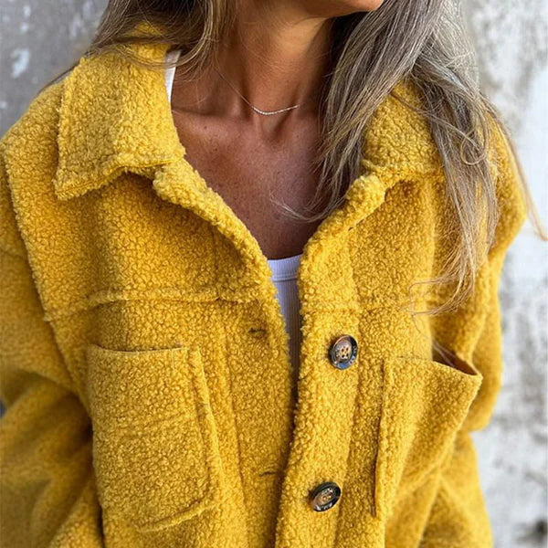 Camille™ -  Veste courte en laine avec revers