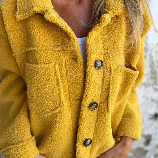 Camille™ -  Veste courte en laine avec revers