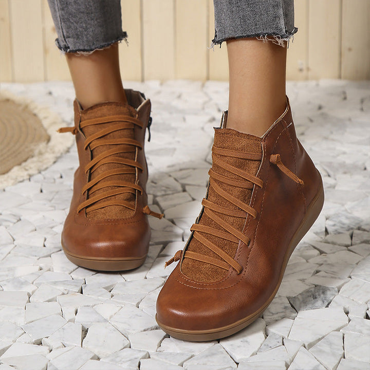 Meva - Chaussures à cheville élégantes et rétro pour femmes