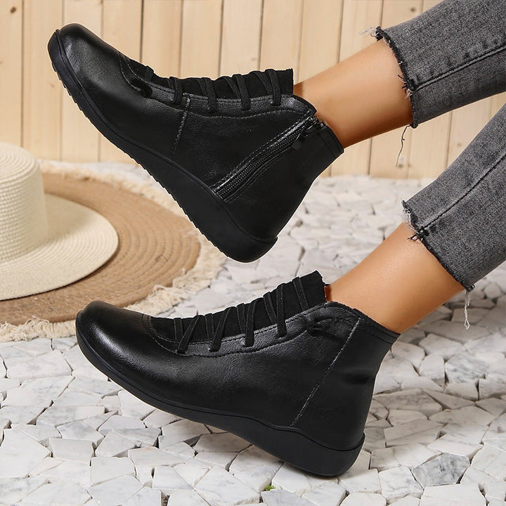 Meva - Chaussures à cheville élégantes et rétro pour femmes