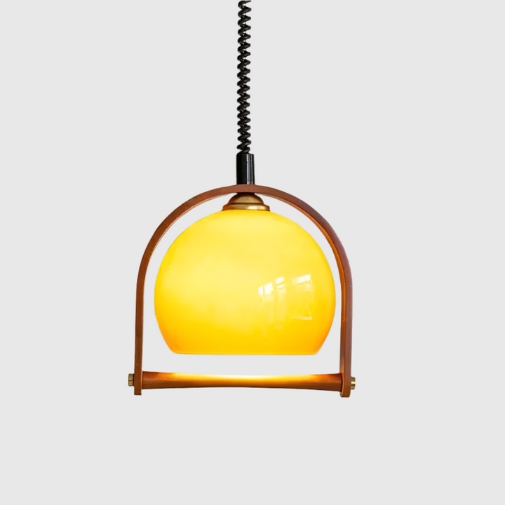 Lampes pendantes en bois Chic Vintage Bauhaus