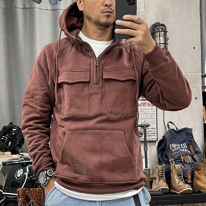 Leo™ - Pull d'Hiver Doux en Laine avec Fermeture Éclair