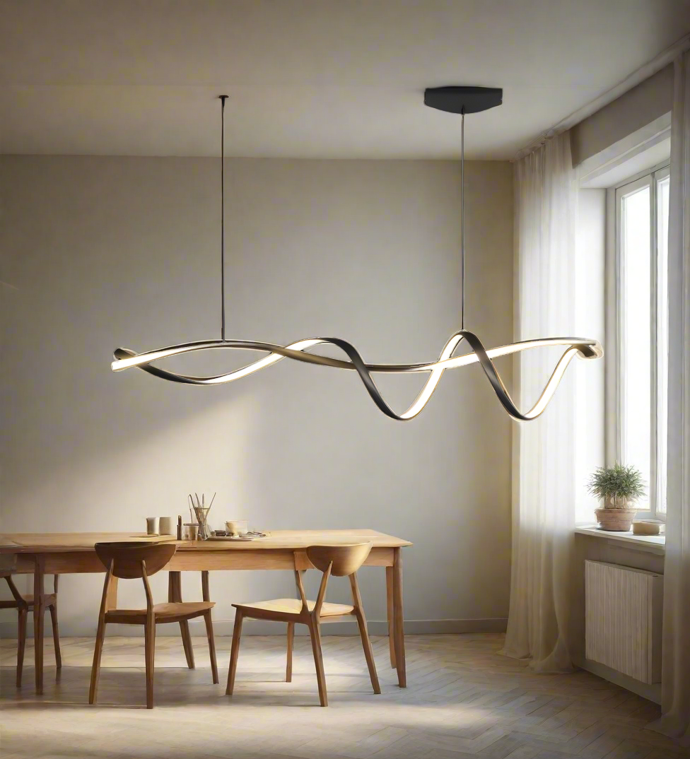 Lustres LED modernes noirs pour une touche de luxe