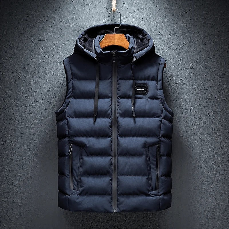 Arian | Body Warmer stylé à capuche et décontracté