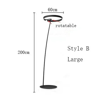 Lampadaire LED scandinave au design moderne