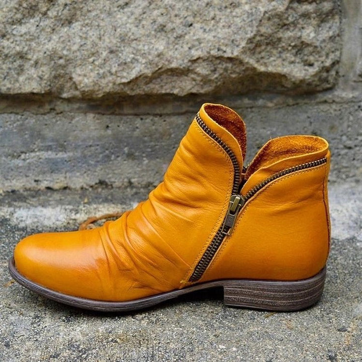 Bottes élégantes à fermeture éclair pour femmes, de style classique