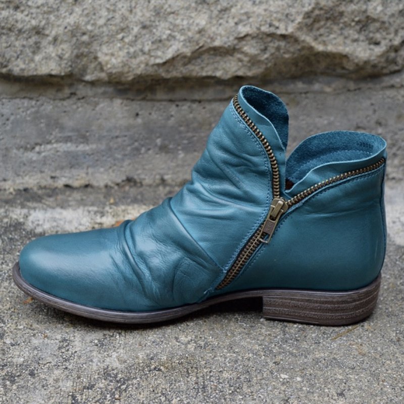 Bottes élégantes à fermeture éclair pour femmes, de style classique