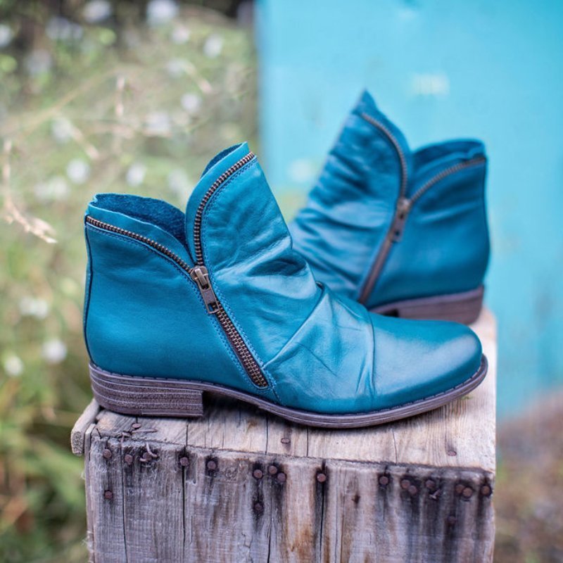 Bottes élégantes à fermeture éclair pour femmes, de style classique