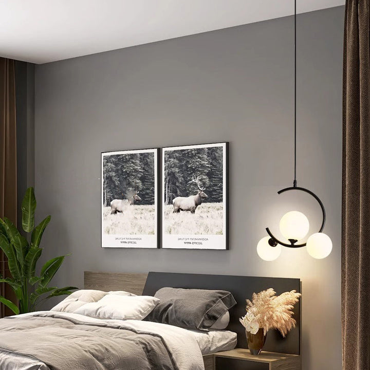 Lampe pendante LED élégante pour une décoration d'intérieur contemporaine