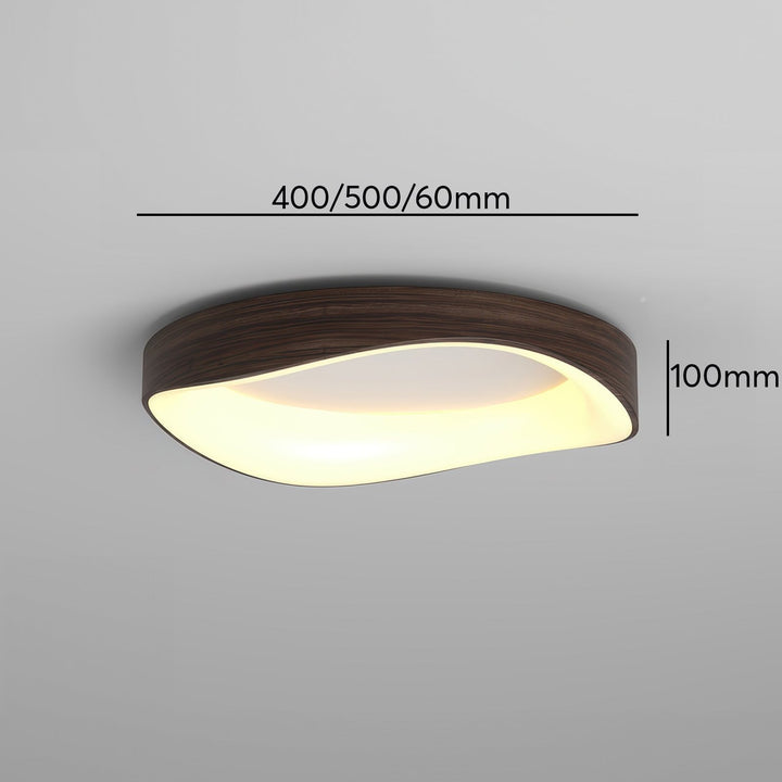 Lampe suspendue scandinave élégante en grain de bois pour une atmosphère artistique