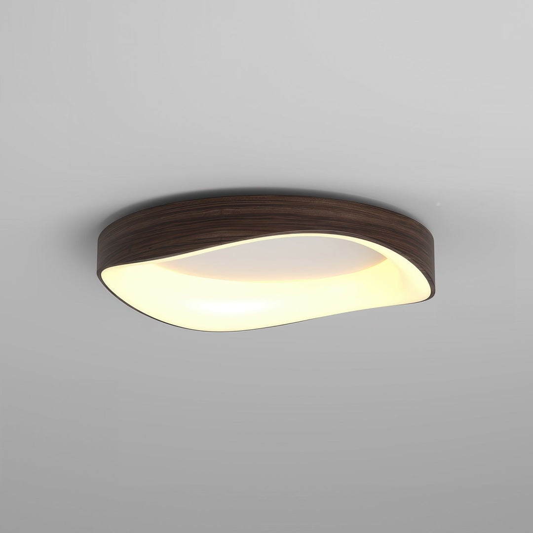 Lampe suspendue scandinave élégante en grain de bois pour une atmosphère artistique