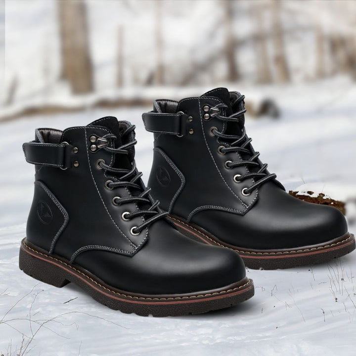 Bottes élégantes en cuir Robert avec sangle chic