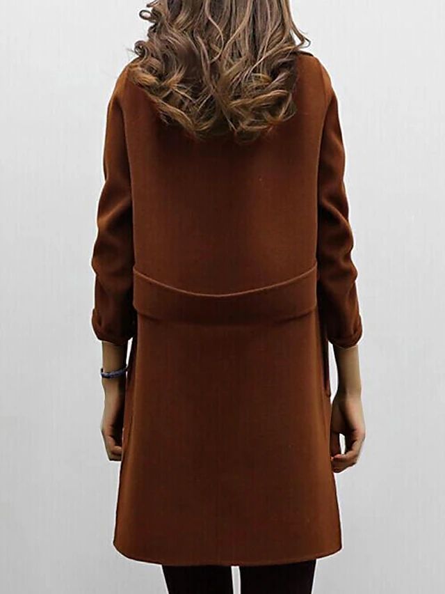 Adley Elegant Double-Breasted Overcoat (Manteau élégant à double boutonnage)