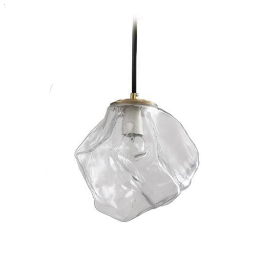 Lampe suspendue en verre de lave pour une atmosphère enchanteresse