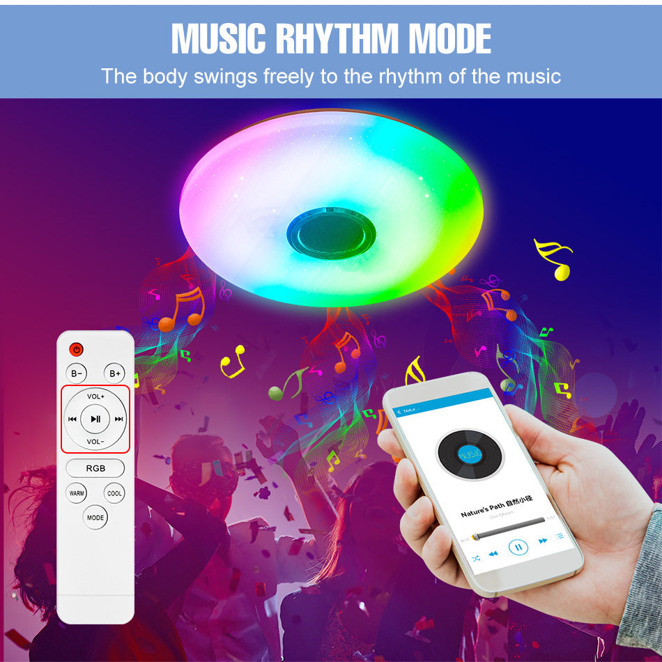 Plafonnier RGB moderne et élégant avec fonctions intelligentes