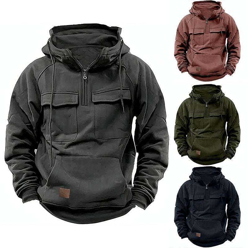 Leo™ - Pull d'Hiver Doux en Laine avec Fermeture Éclair