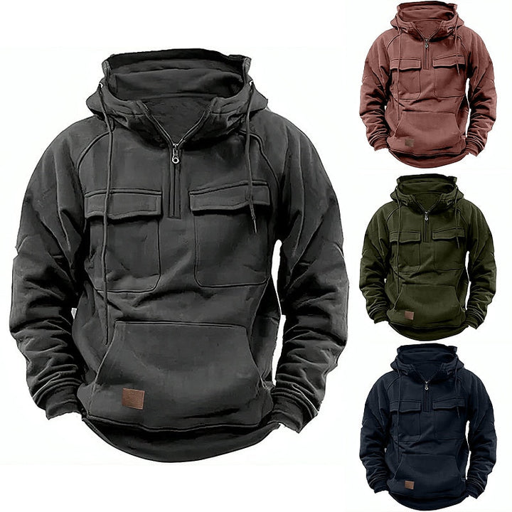 Leo™ - Pull d'Hiver Doux en Laine avec Fermeture Éclair
